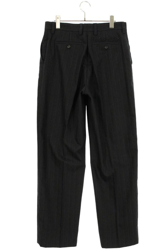 ミュウミュウ サイズ:42  MP1704 ロゴエンボスストライプトラウザーロングパンツ 中古 SB01 ミュウミュウ サイズ:42 MP1704 ロゴエンボスストライプトラウザー