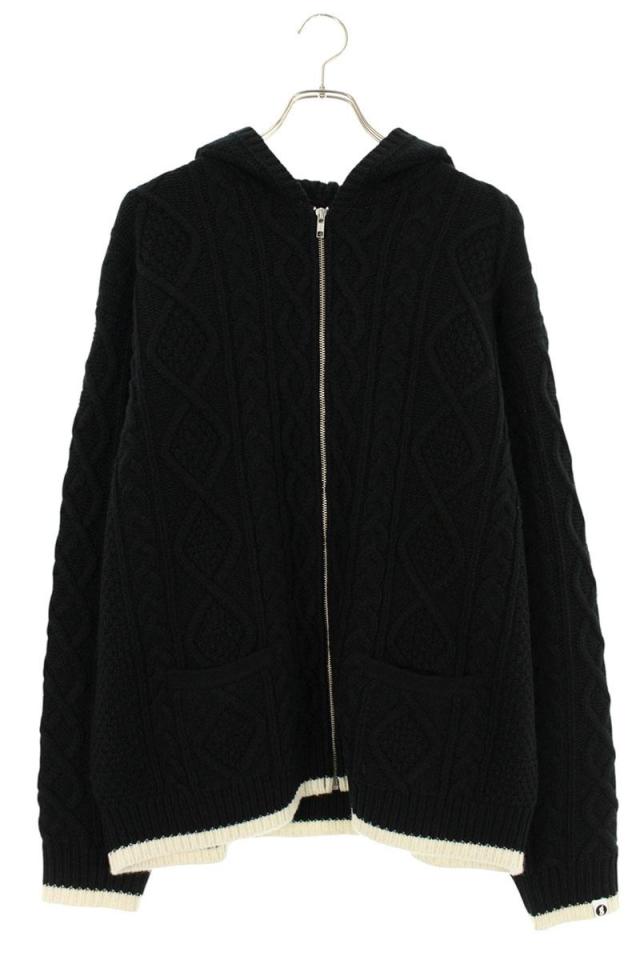 シュプリーム  グッドイナフ サイズ:L  25SS  　 ジップアップフーデットニット 中古 SB01