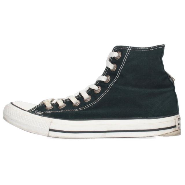 クロムハーツ コンバース サイズ:26cm CH CONVERSE CANVAS シルバー装飾スターパッチレザーハイカットスニーカー 中古 SS07