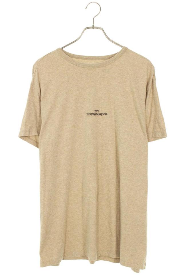 メゾンマルジェラ サイズ:50  21AW  S50GC0659 ロゴ刺繍Tシャツ 中古 SB01