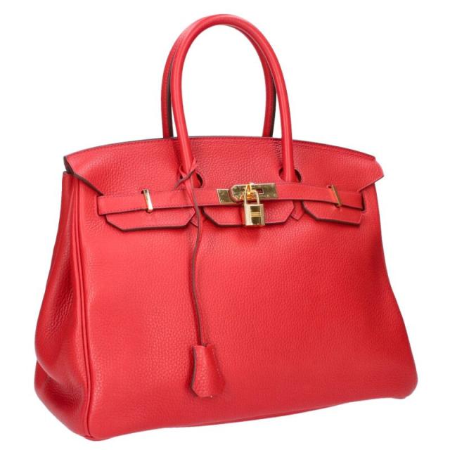 エルメス サイズ:35  バーキン35  C刻印 G金具トゴレザーハンドバッグ 中古 GZ14