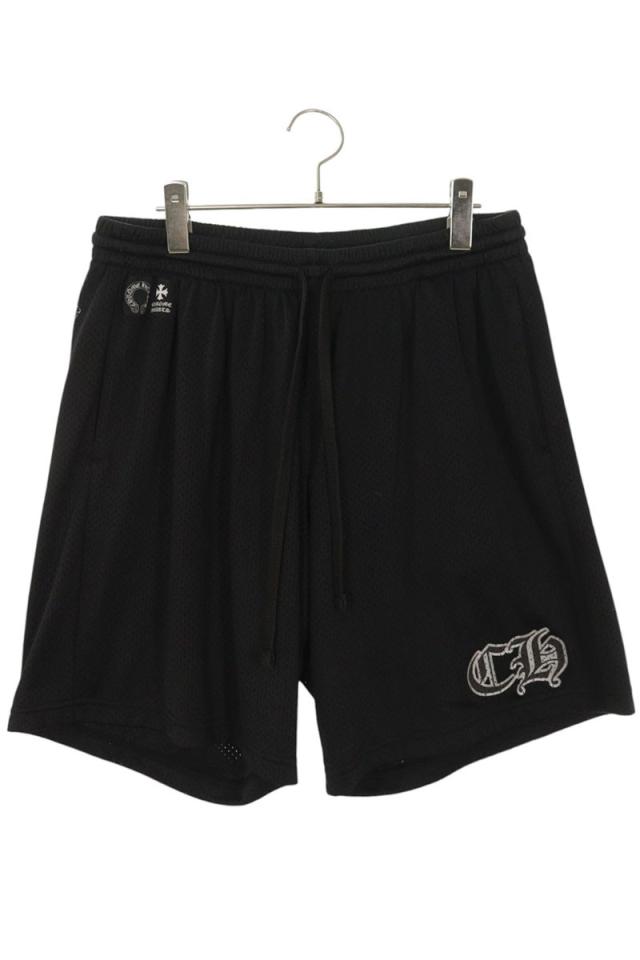 クロムハーツ サイズ:XL  MESH VARSITY SHORTS CHプリントメッシュハーフパンツ 中古 SS13