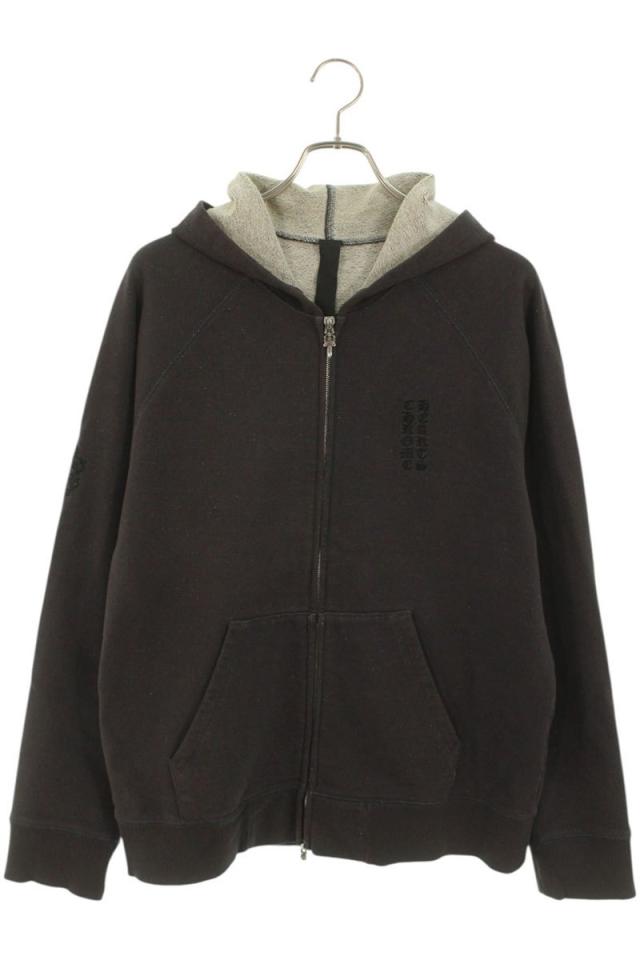 クロムハーツ サイズ:M  Y NOT ダガー刺繍ジップアップパーカー 中古 OS06