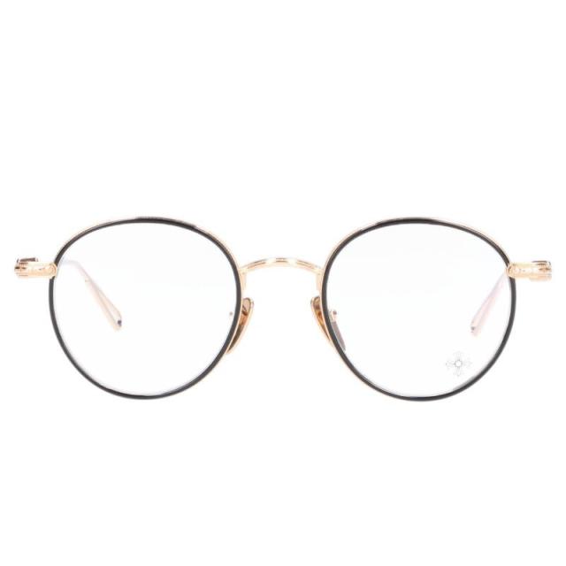 クロムハーツ サイズ:48□21 -146 SEXCEL クロスメタルボストンフレーム眼鏡 中古 GZ11