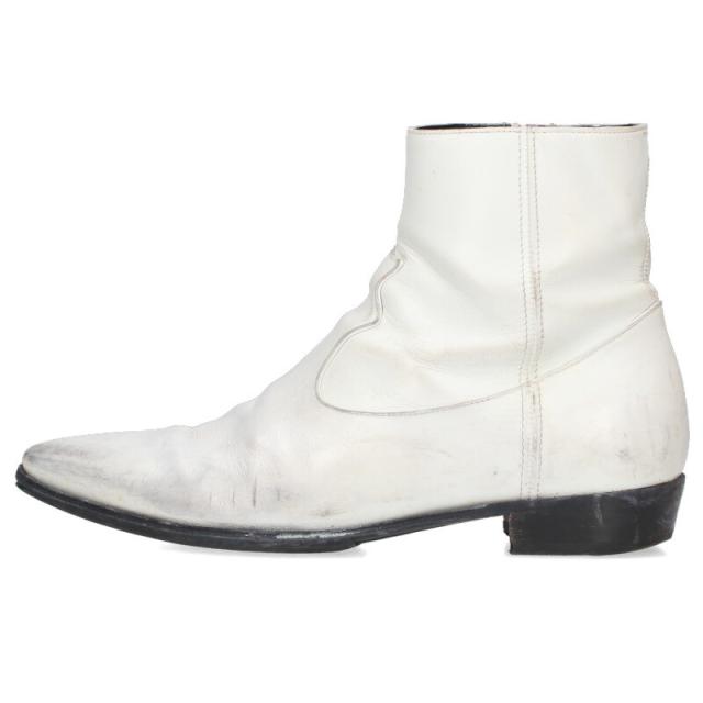 セリーヌ サイズ:39  ジャクノ サイドジップ レザーブーツ 中古 SB01