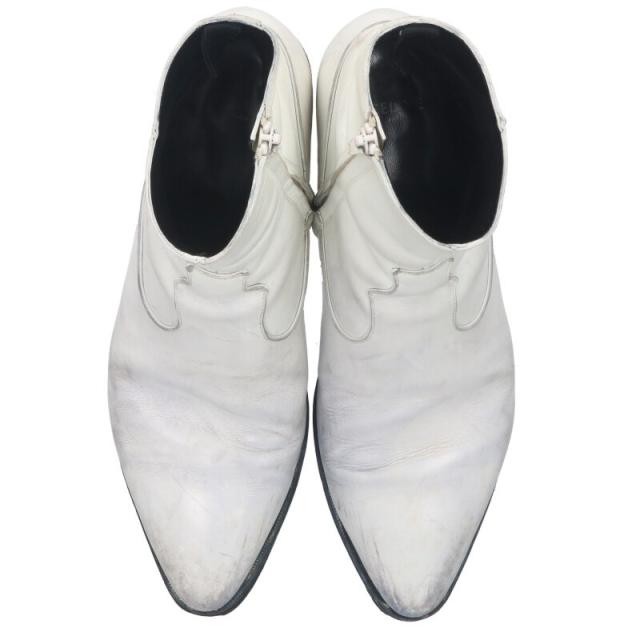 セリーヌ サイズ:39 ジャクノ サイドジップ レザーブーツ 中古 SB01