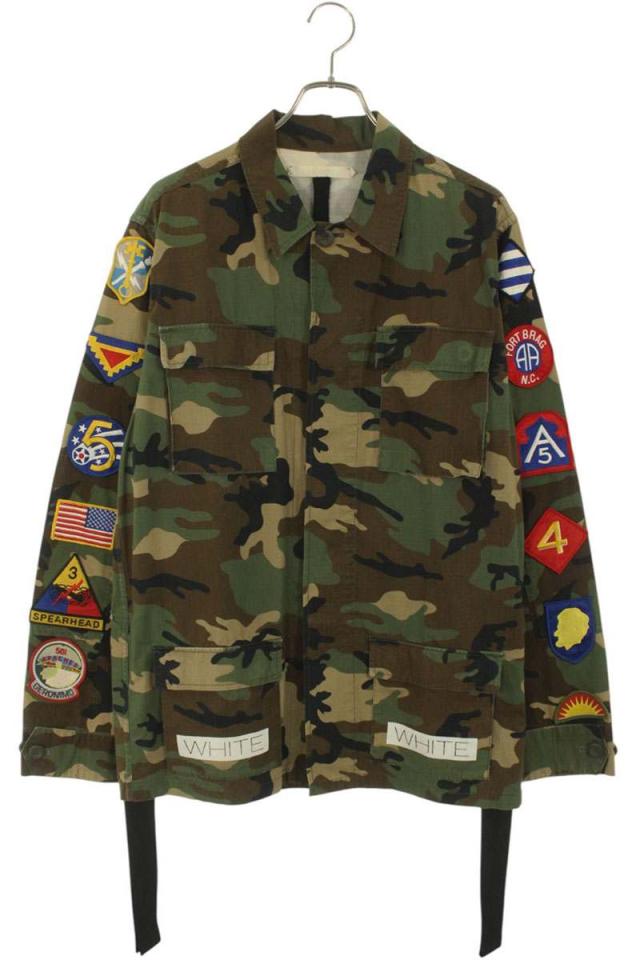 オフホワイト サイズ:M マルチパッチカモフラフィールドブルゾン 中古 BS55
