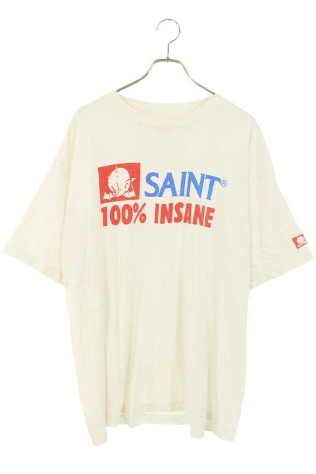 セントマイケル サイズ:XL  25SS  SM-HR8-0000-026 INSANEプリントTシャツ 中古 SB01