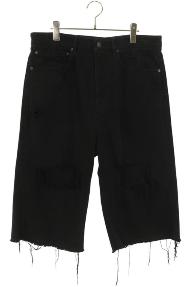 バレンシアガ サイズ:S  745259 TNW11 ダメージ加工バギーハーフパンツ 中古 SB01