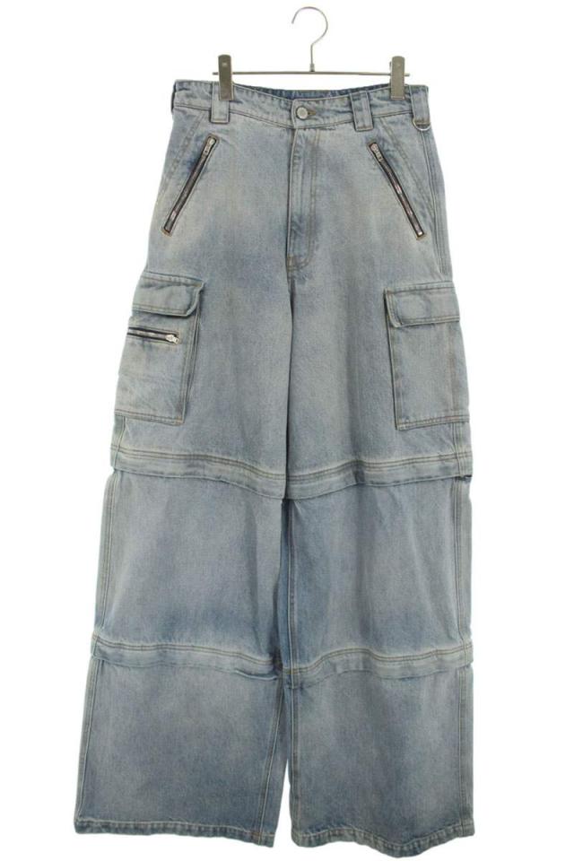 ヴェトモン サイズ:ｰ 22AW UA53PA550L ジップバギーデニムパンツ 中古 SB01