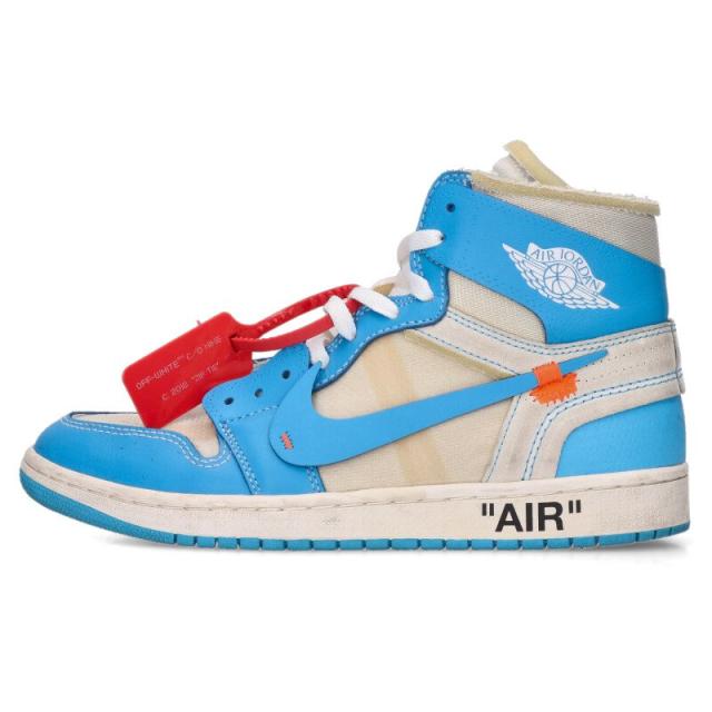 ナイキ オフホワイト サイズ:27cm  AIR JORDAN 1 POWDER BLUE UNC AQ0818-148 エアジョーダン1スニーカー 中古 BS99