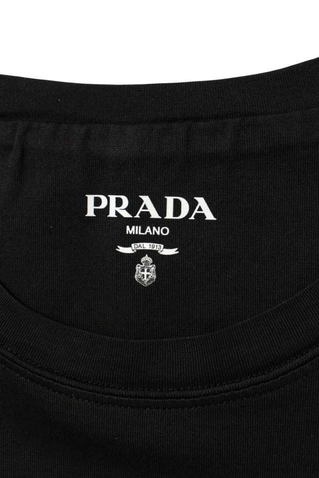 プラダ サイズ:L UJN852 オーバーサイズトライアングルロゴTシャツ