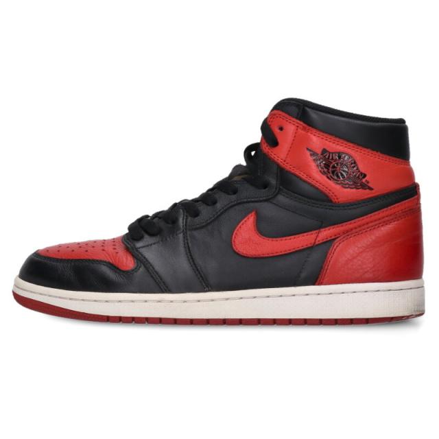 ナイキ サイズ:28.5cm  AIR JORDAN 1 RETRO HIGH OG BANNED 555088-001 エアジョーダン1レトロハイオージーバンドスニーカー 中古 BS99