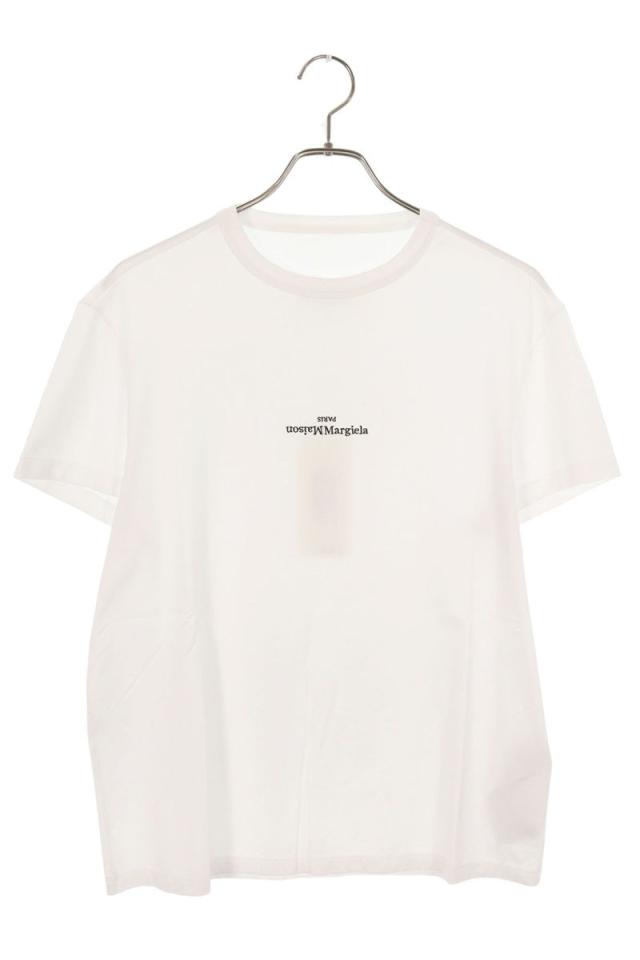 メゾンマルジェラ サイズ:46  23SS  S30GC0701 ロゴエンブロイダリーTシャツ 中古 SB01
