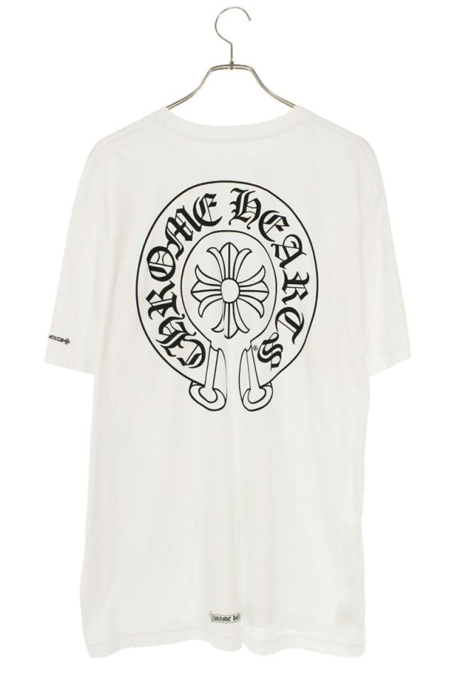 クロムハーツ サイズ:XL  CH T-SHRT 1 バックホースシュープリントTシャツ 中古 OM10 クロムハーツ サイズ:XL CH T-SHRT 1 バックホースシュープリントT