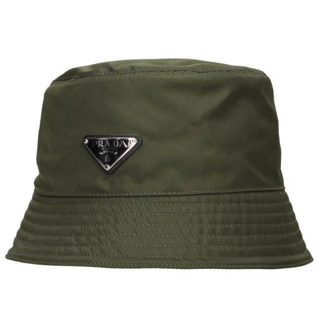 プラダ サイズ:L  2HC137 RE-NYLON三角プレートナイロン帽子 中古 BS99