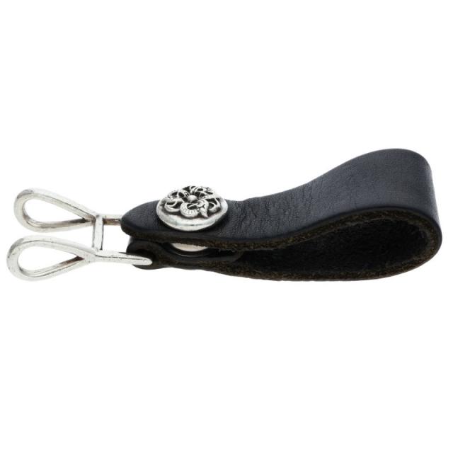 クロムハーツ BELT LOOP ケルティックボールボタンレザーベルトループ