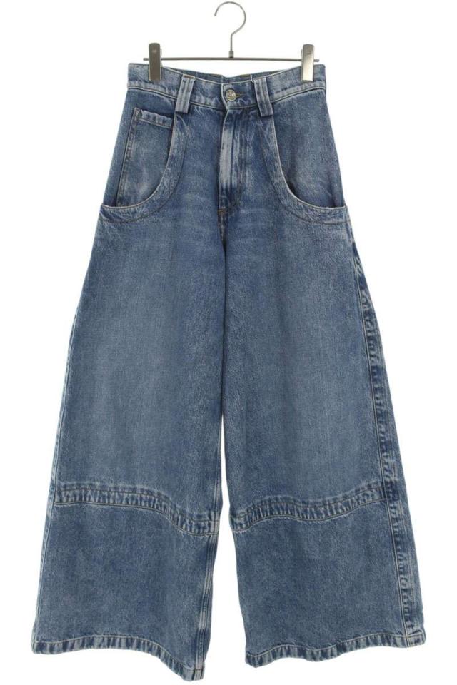 メゾンマルジェラ サイズ:38  S51LA0055 バギーフレアワイドデニムパンツ 中古 BS99
