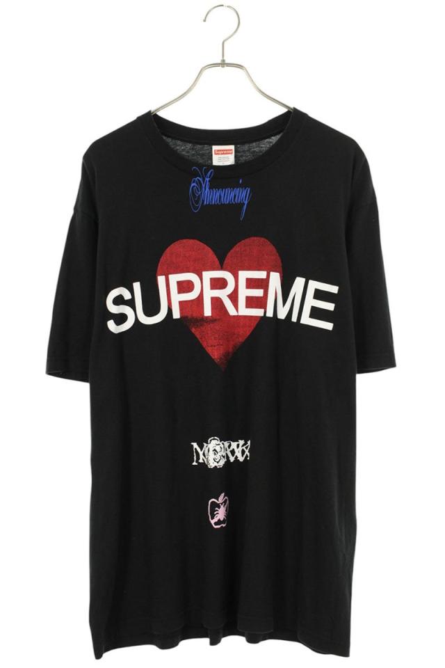 シュプリーム サイズ:L  25SS  Announcing Tee ハートプリントTシャツ 中古 BS99