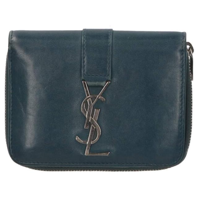 サンローランパリ   532867 モノグラムロゴコンパクトジップウォレット財布 中古 BS99