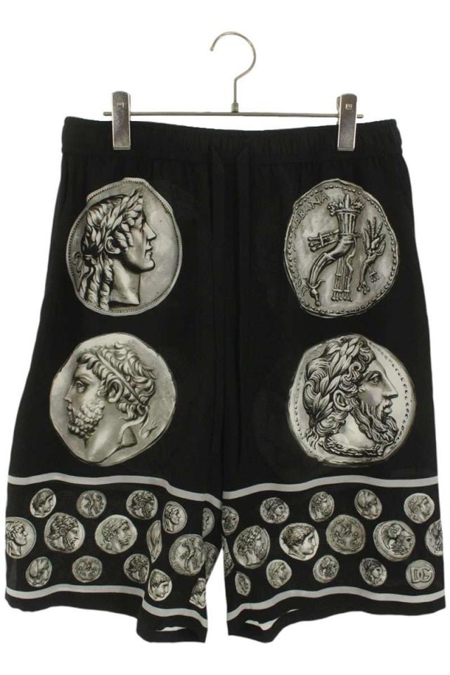 ドルチェアンドガッバーナ サイズ:48  GV37AT HI1LJ 総柄シルクハーフパンツ 中古 BS99