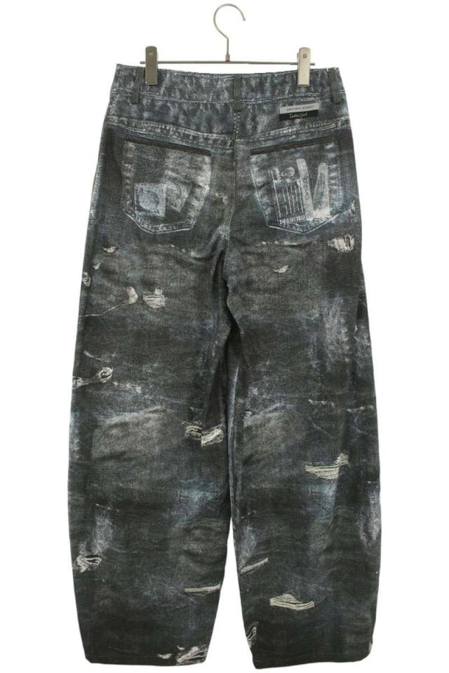 エモーショナルワールド サイズ:3  25SS  X-Ray Scanned Printed 転写プリントバギーデニムパンツ 中古 BS99 エモーショナルワールド サイズ:3 25SS X-Ray Scanned Printed 転写