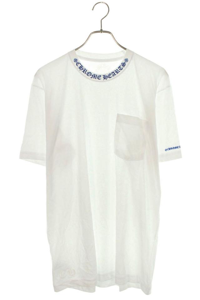クロムハーツ サイズ:L  CH T-SHRT 1 ネックロゴプリントTシャツ 中古 SJ02