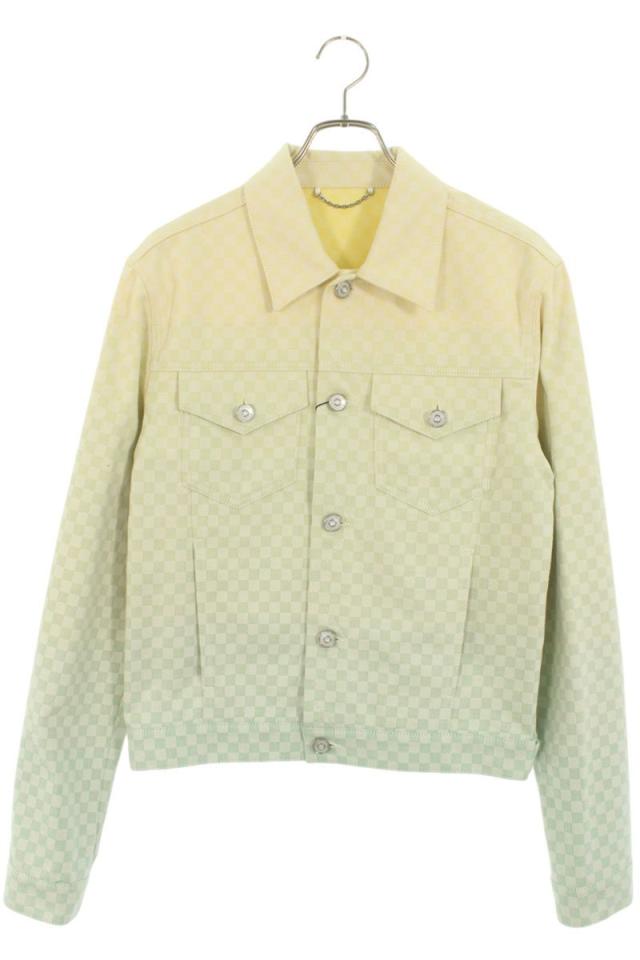 ルイヴィトン サイズ:46  RM252MV RKX HTA05W ダミエグラディエントジャガードデニムジャケット 中古 SS13