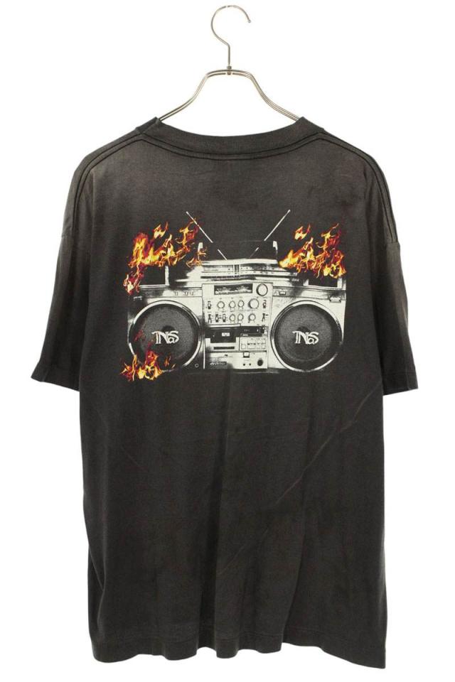 セントマイケル サイズ:M  25AW  SM-HR1-0000-C20 カセットフレイムTシャツ 中古 SB01 セントマイケル サイズ:M 25AW SM-HR1-0000-C20 カセットフレイムT