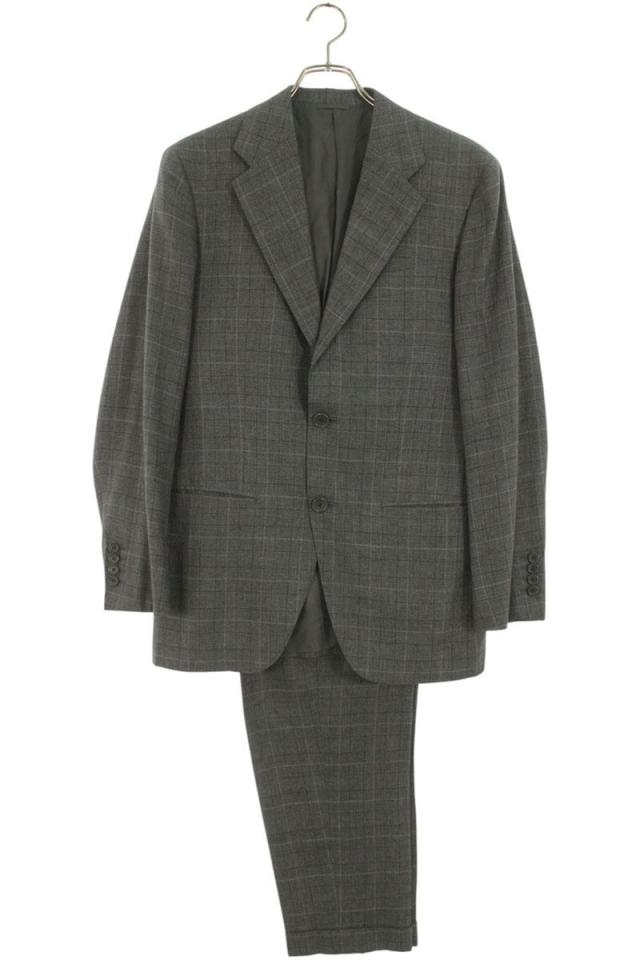 トゥモローランド サイズ:48 PILGRIM グレンチェックノッチドラペルスーツ 中古 BS99