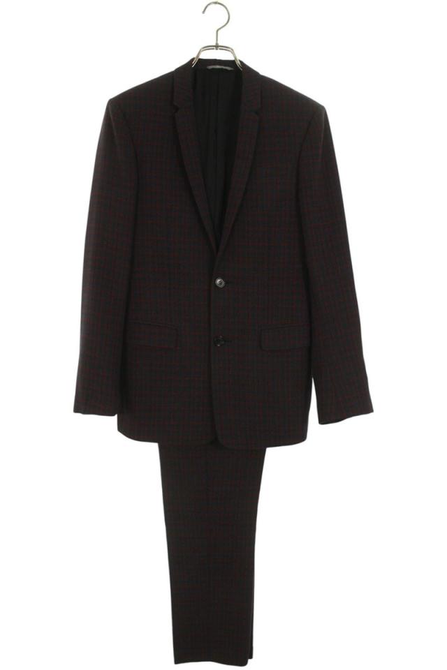 ディオールオム サイズ:44  533C275A3406 433C107A3406 2Bウールテーラードチェック柄セットアップ 中古 BS99