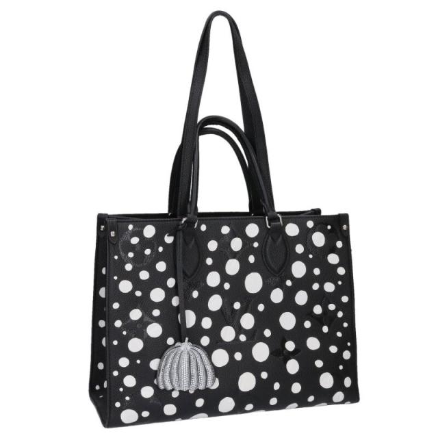 ルイヴィトン サイズ:MM  M46389 オンザゴーMM ドットデザイン2WAYレザーハンドバッグ 中古 SS13