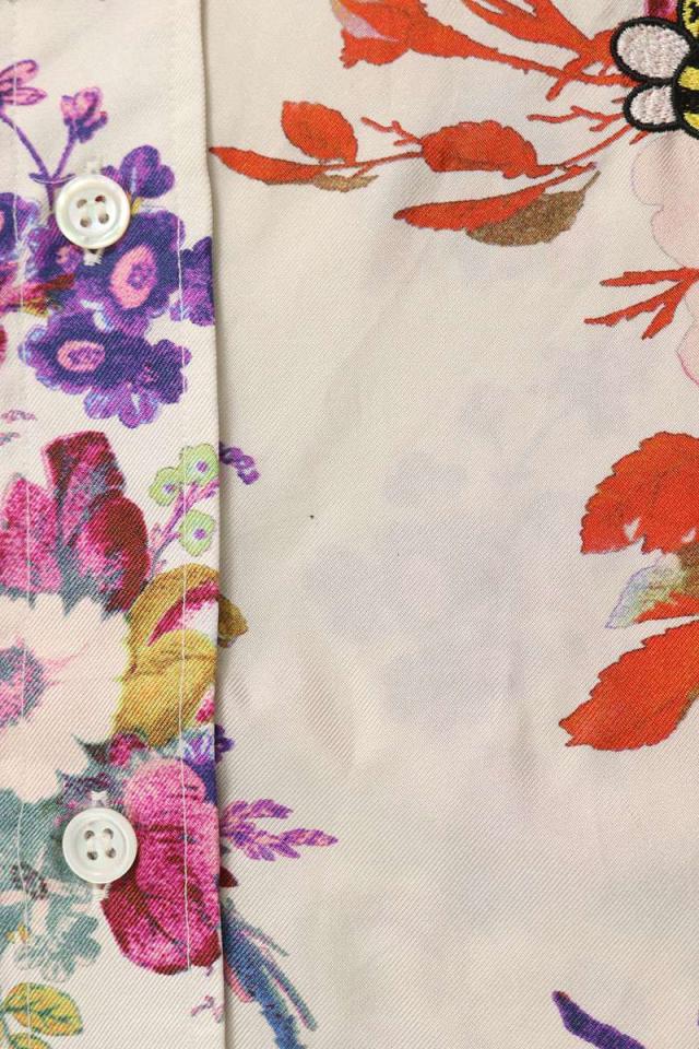 ディオール サイズ:38 19SS 923C561W6016 BEE刺繍総柄シルク長袖シャツ