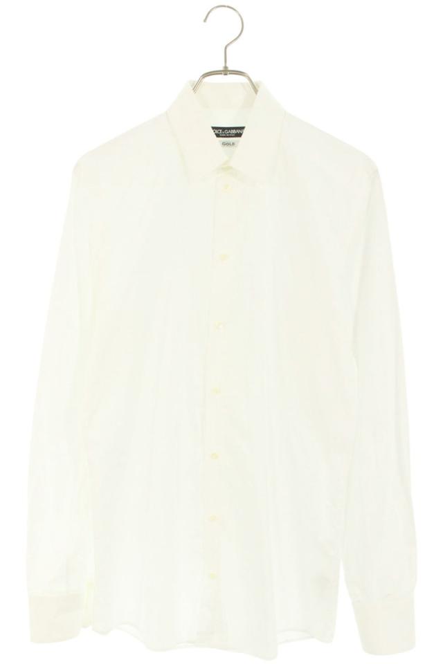 ドルチェアンドガッバーナ サイズ:38  G5EJ0T FJ5GI ロゴ刺繍長袖シャツ 中古 BS99