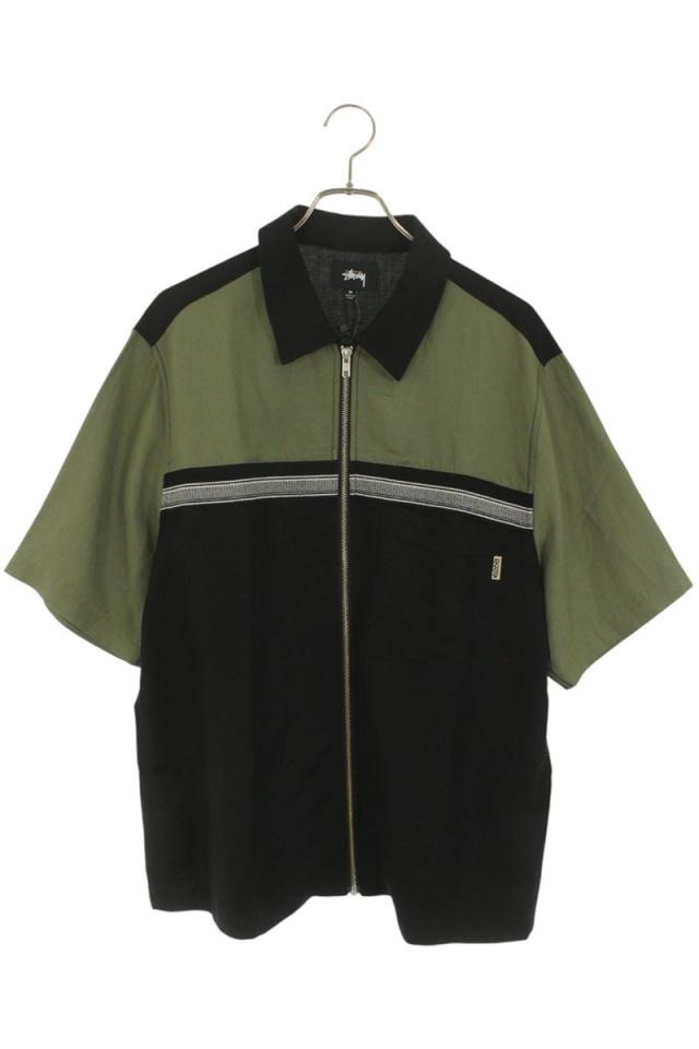 ステューシー サイズ:M ジップアップ半袖シャツ 中古 BS99