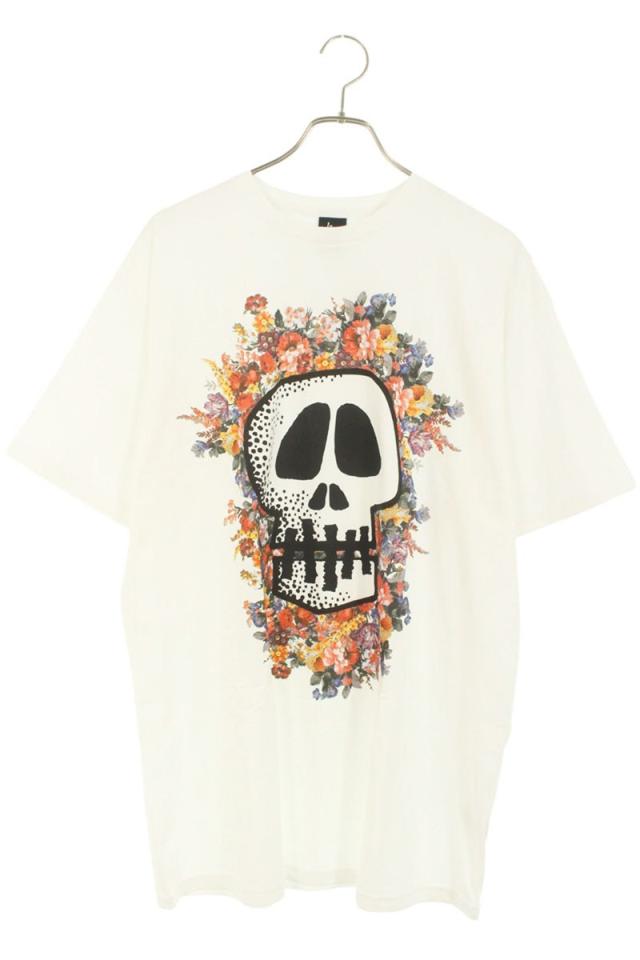 ステューシー サイズ:XL フローラルスカルプリントTシャツ 中古 BS99