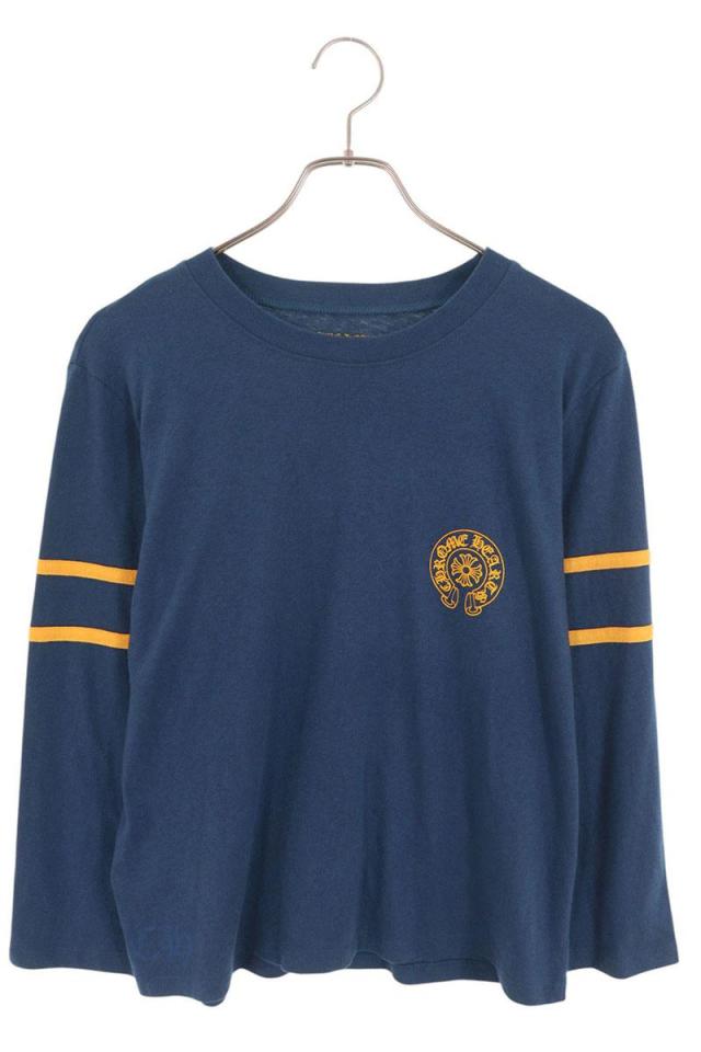 クロムハーツ サイズ:M  ROLLER SKATE HORSESHOUE L S TEE ナンバリングプリント長袖カットソー 中古 SJ02