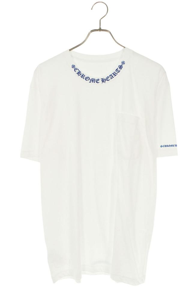 クロムハーツ サイズ:L  CH T-SHRT 1 ネックロゴTシャツ 中古 SJ02