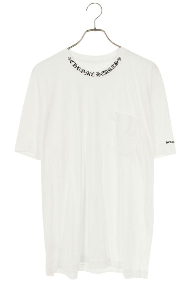 クロムハーツ サイズ:L  CH T-SHRT 1 ネックロゴTシャツ 中古 SJ02