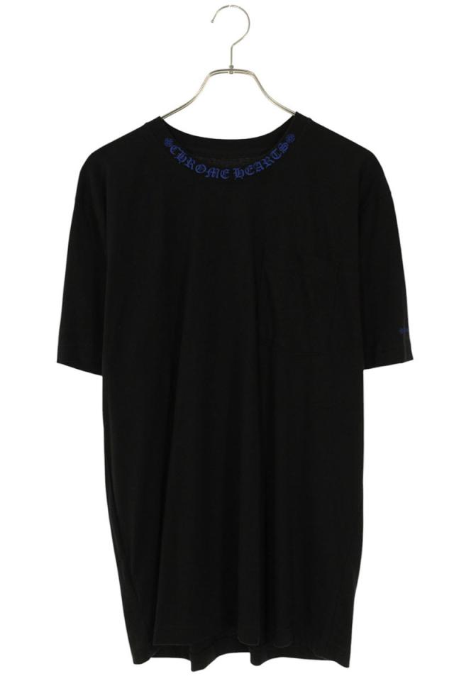 クロムハーツ サイズ:L  CH T-SHRT 1 ネックロゴTシャツ 中古 SJ02