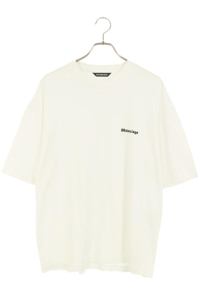 バレンシアガ サイズ:M  612966 TJV87 BBロゴプリントTシャツ 中古 OM10