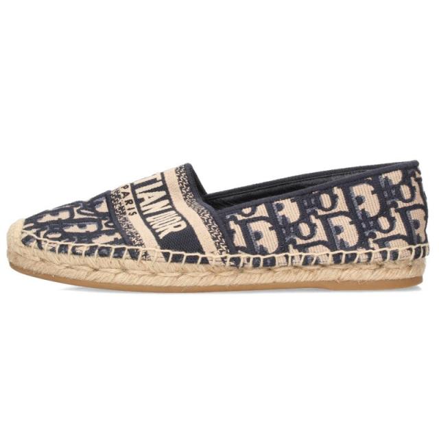 クリスチャンディオール サイズ:35.5 オブリーク総柄エスパドリーユシューズ 中古 BS99
