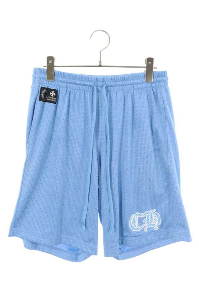 クロムハーツ サイズ:M  MESH VARSITY SHORTS CHプリントメッシュハーフパンツ 中古 SJ02