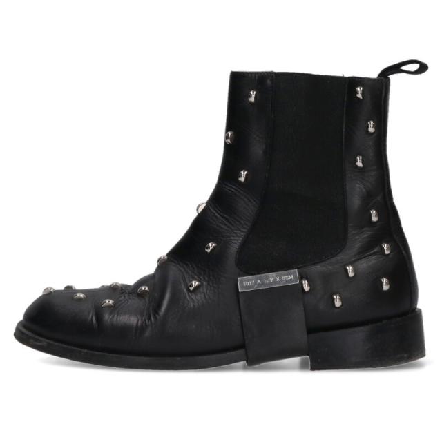 アリクス サイズ:43 スタッズ装飾サイドゴアレザーブーツ 中古 BS99