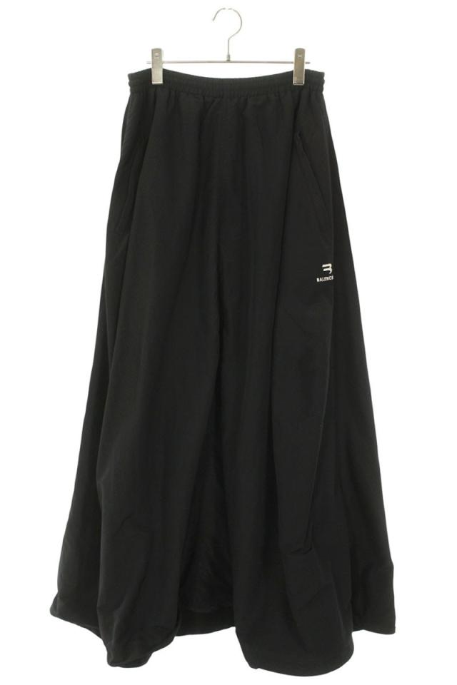 バレンシアガ サイズ:36  22AW  704356 TKO48 スポーティBロゴ刺繍ナイロンスカート 中古 BS99