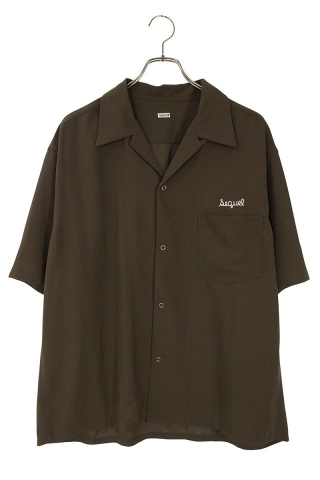 シークエル サイズ:L ロゴ刺繍半袖シャツ 中古 BS99