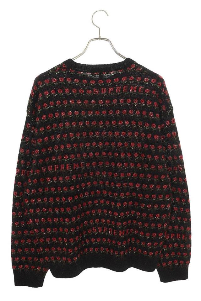 シュプリーム サイズ:L 25AW Flowers Metallic Sweater フラワー総柄