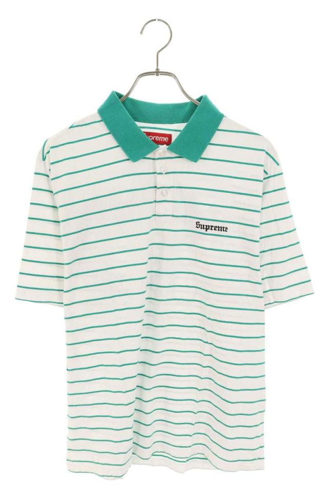シュプリーム サイズ:S  24SS  Stripe S S Polo グラフィックストライプ半袖ポロシャツ 中古 BS99