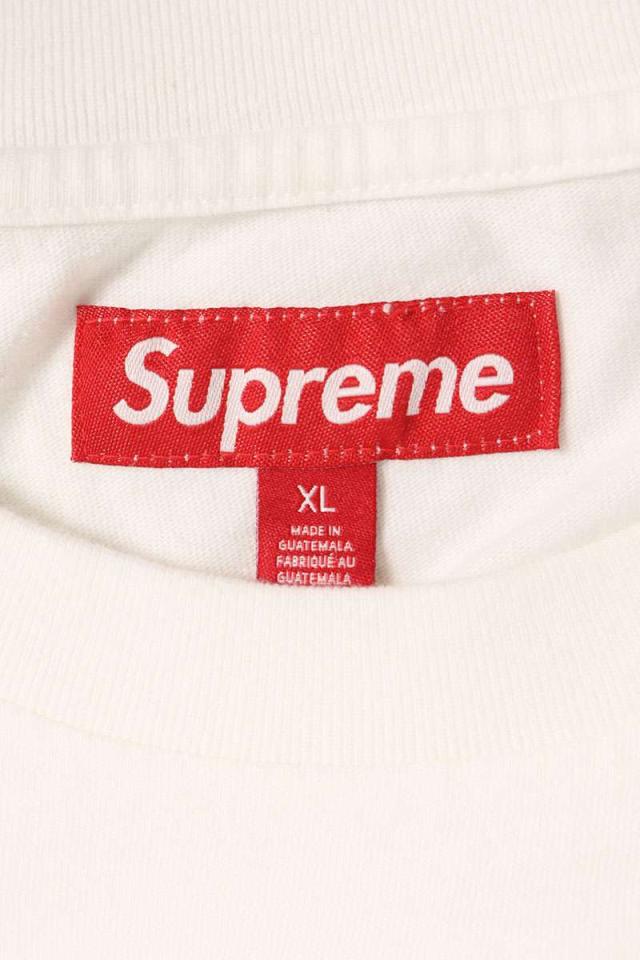 シュプリーム サイズ:XL  25SS  Warm Up Washed S S Top Tee ウォームアップロゴ刺繍Tシャツ 中古 BS99 シュプリーム サイズ:XL 25SS Warm Up Washed S S Top Tee ウォーム