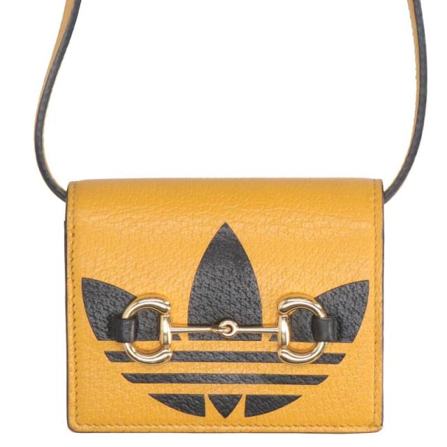 グッチ  アディダス   702248 ホースビットショルダーストラップ財布 中古 BS99